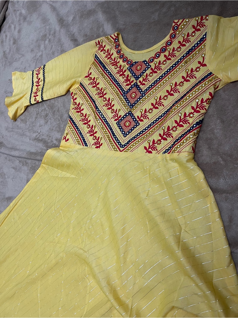 Yellow Indian dress